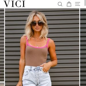 New with Tags Vici ribbed bodysuit. Size small!